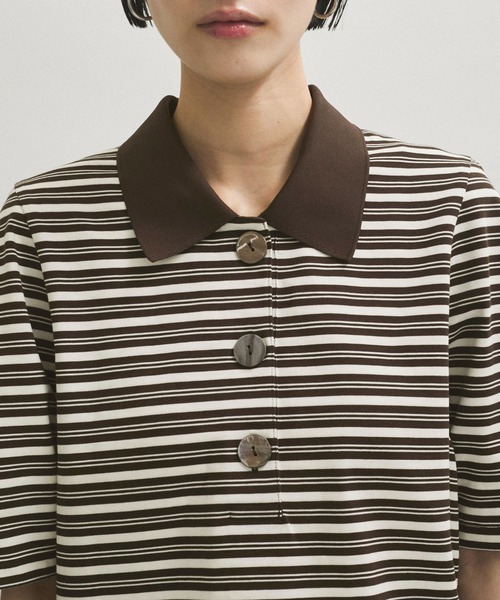 ADAM ET ROPE' アダムエロペ コクーンスリーブポロシャツ ADAM ET ROPE'｜コクーンスリーブポロシャツ | Rakuten Fashion