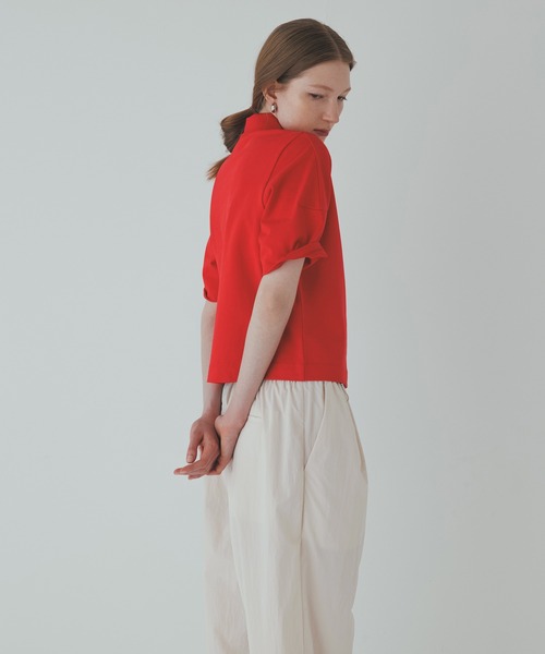 ADAM ET ROPE'（アダムエロペ）の「コクーンスリーブポロシャツ（ポロシャツ・レディース・ネイビー/レッド/ブラック/ブラウン系その他・FREE）」の20枚目の写真