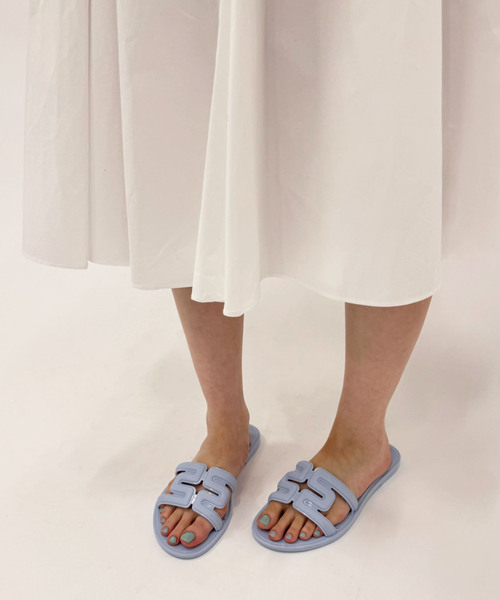 melissa（メリッサ）の「【melissa/メリッサ】 Mデザインサンダル（サンダル・レディース・ピンク/サックスブルー・36/37/38）」の3枚目の写真