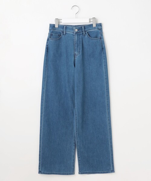 自由区(ジユウク)の「ウスカルデニムワイドストレート パンツ(デニムパンツ・レディース・ネイビー系/ダルブルー系/ダルブルー系9/アイボリー・32)」の20枚目の写真