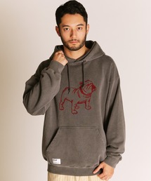 Schott/ショット/FLOCKY BULLDOG HOODED SWEAT/フロッキー ブルドッグ スウェットパーカー