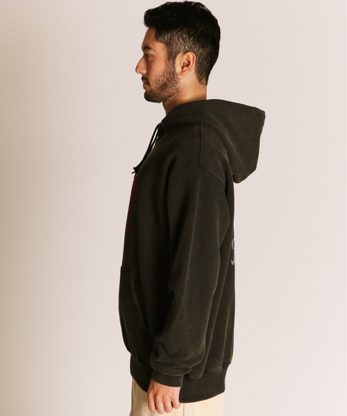 Schott（ショット）の「Schott/ショット/FLOCKY BULLDOG HOODED SWEAT/フロッキー ブルドッグ スウェットパーカー（パーカー・メンズ・ネイビー/ブラック/チャコールグレー・2XL/XL/L/M）」の14枚目の写真