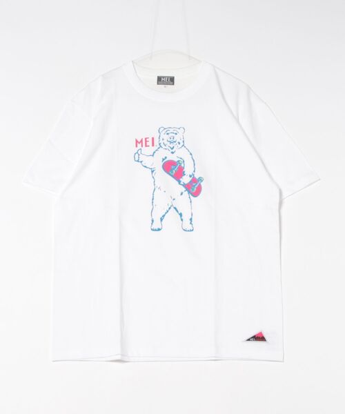 MEI(メイ)の「【MEI/メイ】別注 アニマルプリント オーバーサイズ Tシャツ(Tシャツ/カットソー・メンズ・ホワイト系その他2/ホワイト系その他3/ベージュ系その他3/ブルー系その他2/ホワイト系その他/ブラック系その他・LARGE/MEDIUM)」の2枚目の写真