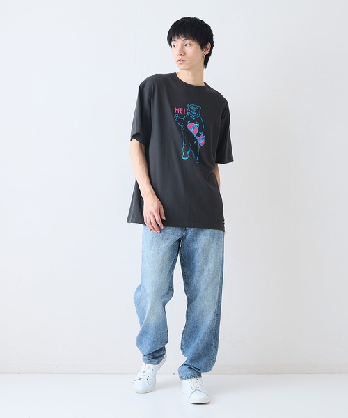 MEI(メイ)の「【MEI/メイ】別注 アニマルプリント オーバーサイズ Tシャツ(Tシャツ/カットソー・メンズ・ホワイト系その他2/ホワイト系その他3/ベージュ系その他3/ブルー系その他2/ホワイト系その他/ブラック系その他・LARGE/MEDIUM)」の11枚目の写真