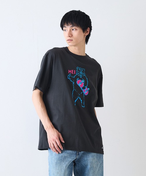 MEI(メイ)の「【MEI/メイ】別注 アニマルプリント オーバーサイズ Tシャツ(Tシャツ/カットソー・メンズ・ホワイト系その他2/ホワイト系その他3/ベージュ系その他3/ブルー系その他2/ホワイト系その他/ブラック系その他・LARGE/MEDIUM)」の14枚目の写真