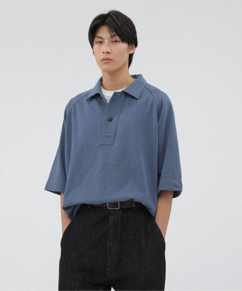 MHL.（エムエイチエル）の「DRY LIGHT LOOPBACK JERSEY TOP（Tシャツ/カットソー・メンズ・ブルー系その他4/グレー系8・LARGE/MEDIUM）」の2枚目の写真
