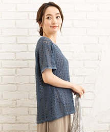 sabstreet my standard（サブストリートマイスタンダード）の「クロシェ風レーストップス（シャツ/ブラウス）」