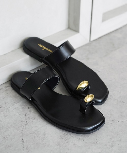 リングフラットトングサンダル L 極美品】EVOL サイズL リングフラット