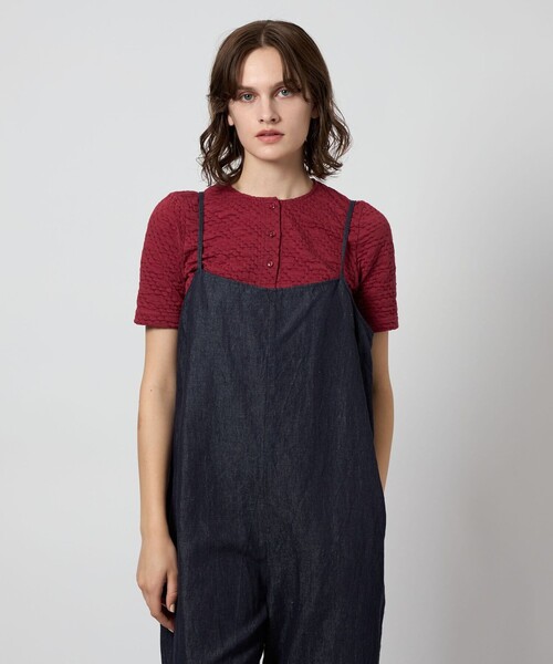 Steven Alan（スティーブンアラン）の「＜Steven Alan＞シュリンク ジャージー ハーフスリーブ カーディガン（カーディガン/ボレロ・レディース・レッド/ブラック/オフホワイト・FREE）」の7枚目の写真