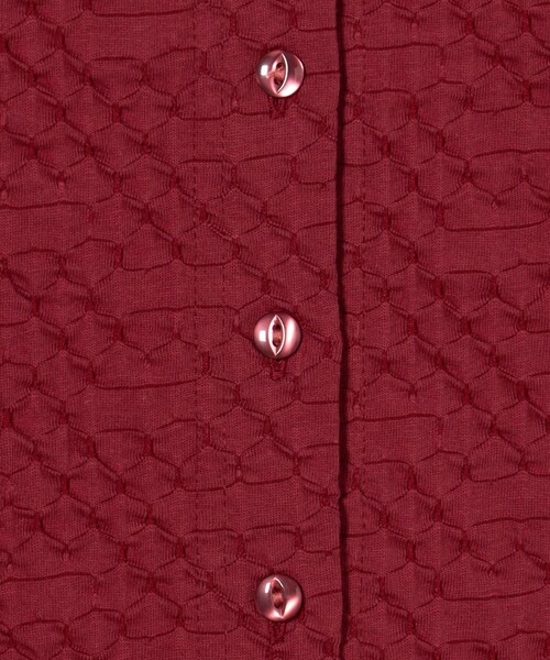 Steven Alan（スティーブンアラン）の「＜Steven Alan＞シュリンク ジャージー ハーフスリーブ カーディガン（カーディガン/ボレロ・レディース・レッド/ブラック/オフホワイト・FREE）」の14枚目の写真