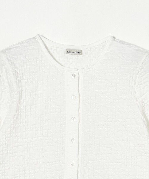 Steven Alan（スティーブンアラン）の「＜Steven Alan＞シュリンク ジャージー ハーフスリーブ カーディガン（カーディガン/ボレロ・レディース・レッド/ブラック/オフホワイト・FREE）」の17枚目の写真