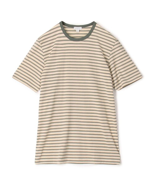 SUNSPEL(サンスペル)の「SUNSPELコットン クルーネックTシャツ(Tシャツ/カットソー・メンズ・グリーン系その他/ブルー系その他2・M/L/S)」の1枚目の写真