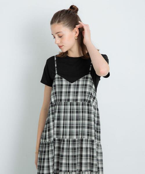 URBAN RESEARCH Sonny Label(アーバンリサーチサニーレーベル)の「『UR TECH』チェックティアードキャミワンピース(ワンピース・レディース・ブラウン系その他/ブラック系その他・FREE)」の18枚目の写真