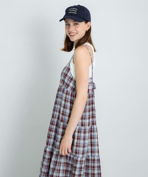 URBAN RESEARCH Sonny Label(アーバンリサーチサニーレーベル)の「『UR TECH』チェックティアードキャミワンピース(ワンピース・レディース・ブラウン系その他/ブラック系その他・FREE)」の3枚目の写真