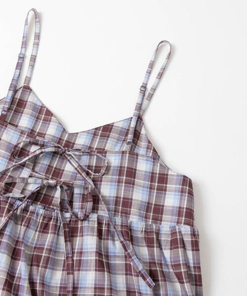 URBAN RESEARCH Sonny Label(アーバンリサーチサニーレーベル)の「『UR TECH』チェックティアードキャミワンピース(ワンピース・レディース・ブラウン系その他/ブラック系その他・FREE)」の14枚目の写真