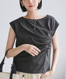 VIS | アシメギャザートップス(Tシャツ/カットソー)