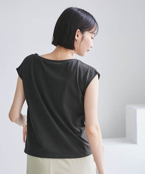 VIS（ビス）の「アシメギャザートップス（Tシャツ/カットソー・レディース・ホワイト/サックスブルー/チャコールグレー・FREE）」の16枚目の写真