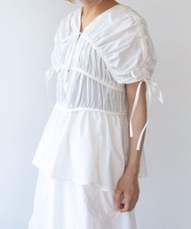 Three Four Time（スリーフォータイム）の「シャーリングブラウス（シャツ/ブラウス）」