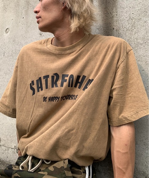 Evo+Revo(エボレボ)の「”クタってるのがイイ!!" ヴィンテージ加工Tシャツ(Tシャツ/カットソー・メンズ・パープル/ブラウン/ピンク/ブラック・M/L/XL)」の6枚目の写真
