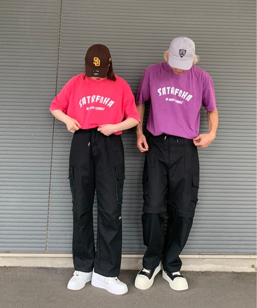 Evo+Revo(エボレボ)の「”クタってるのがイイ!!" ヴィンテージ加工Tシャツ(Tシャツ/カットソー・メンズ・パープル/ブラウン/ピンク/ブラック・M/L/XL)」の11枚目の写真