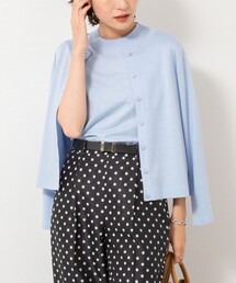 NOLLEY’S Sophi | 《アンサンブル対応》《手洗い可能》W混ラメクルーネックカーディガン(カーディガン/ボレロ)