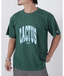 カクタスヴィンテージクラックプリントTシャツ