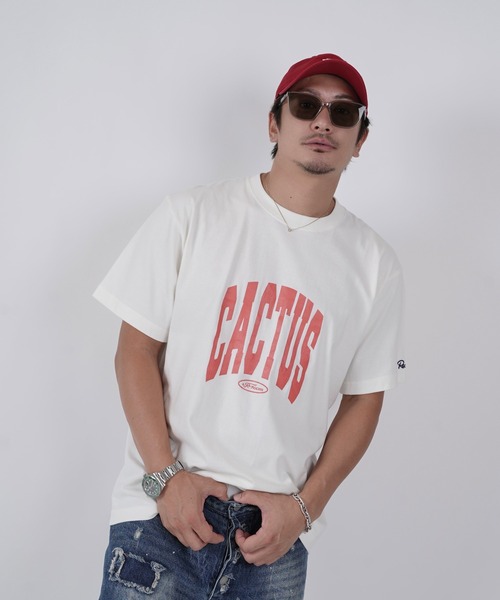 #Re:room(リルーム)の「カクタスヴィンテージクラックプリントTシャツ(Tシャツ/カットソー・メンズ・オフホワイト/ダークグリーン・M-L/S-M/L-XL)」の11枚目の写真