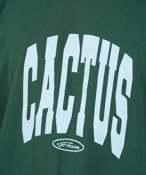 #Re:room(リルーム)の「カクタスヴィンテージクラックプリントTシャツ(Tシャツ/カットソー・メンズ・オフホワイト/ダークグリーン・M-L/S-M/L-XL)」の8枚目の写真