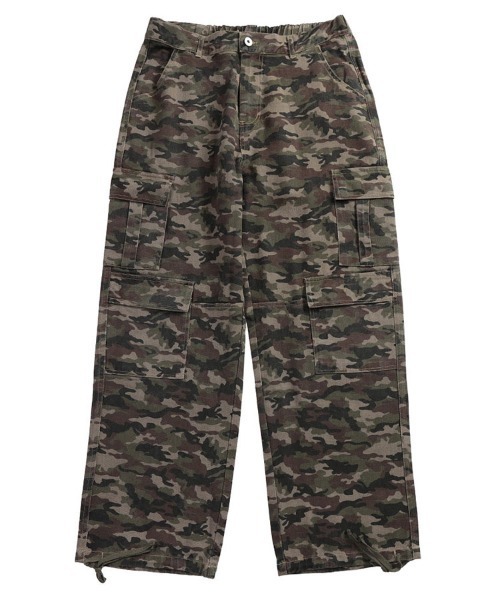 大人気即完売WOOL カーゴ パンツ セール】ワンフォークロージング 1111clothing ◇ZIP使い ワイド