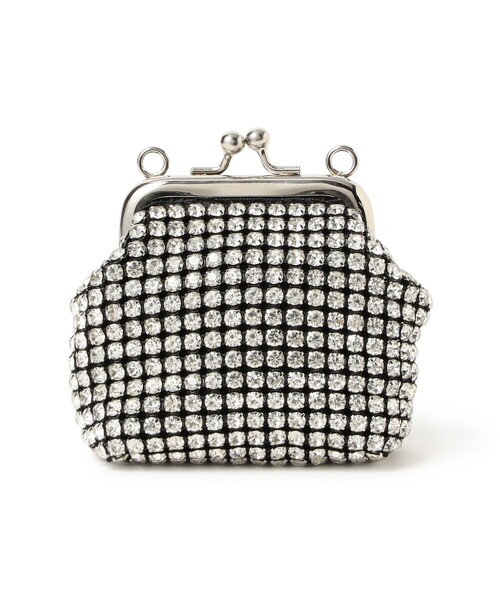 Ray BEAMS（レイビームス）の「blicenscell / ビジュー バッグ（ポーチ・レディース・シルバー/ブラウン・ONE SIZE）」の5枚目の写真