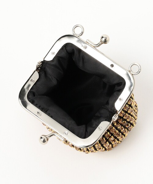 Ray BEAMS（レイビームス）の「blicenscell / ビジュー バッグ（ポーチ・レディース・シルバー/ブラウン・ONE SIZE）」の4枚目の写真