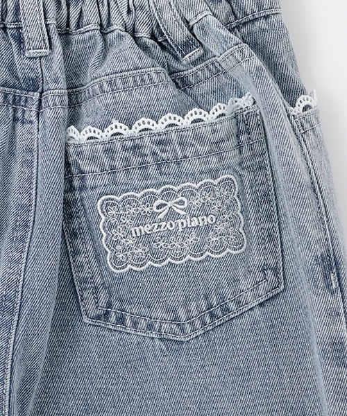 レア❗️mezzo piano メゾピアノ　デニム 楽天市場】メゾピアノ(mezzo piano)ストレッチデニム ロング