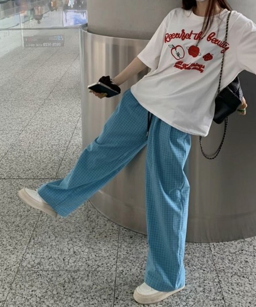 CERCA（チェルカ）の「【 MEMECLE / メメクル 】チェックワイドイージーパンツ（その他パンツ・レディース・ブラック・S）」の4枚目の写真