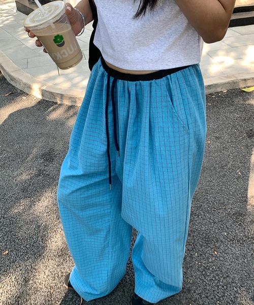 CERCA（チェルカ）の「【 MEMECLE / メメクル 】チェックワイドイージーパンツ（その他パンツ・レディース・ブラック・S）」の5枚目の写真