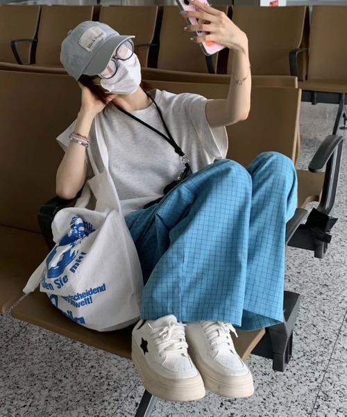 CERCA（チェルカ）の「【 MEMECLE / メメクル 】チェックワイドイージーパンツ（その他パンツ・レディース・ブラック・S）」の8枚目の写真