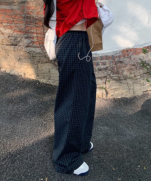 CERCA（チェルカ）の「【 MEMECLE / メメクル 】チェックワイドイージーパンツ（その他パンツ・レディース・ブラック・S）」の16枚目の写真