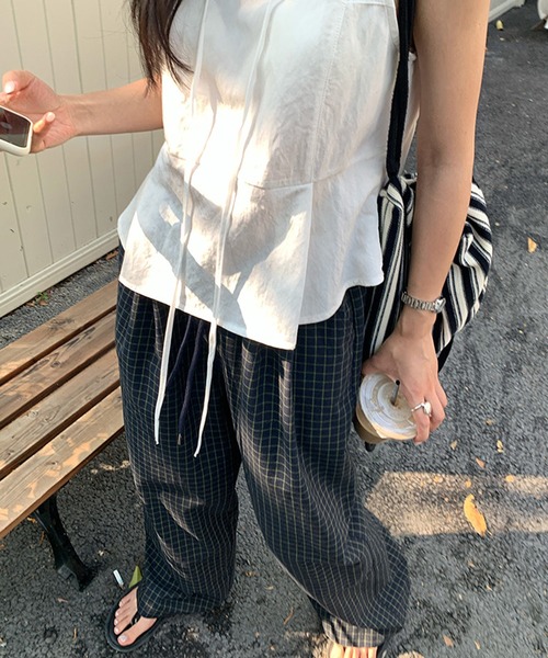 CERCA（チェルカ）の「【 MEMECLE / メメクル 】チェックワイドイージーパンツ（その他パンツ・レディース・ブラック・S）」の20枚目の写真