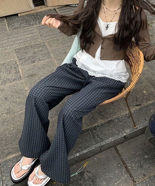 CERCA（チェルカ）の「【 MEMECLE / メメクル 】チェックワイドイージーパンツ（その他パンツ・レディース・ブラック・S）」の21枚目の写真