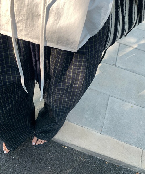 CERCA（チェルカ）の「【 MEMECLE / メメクル 】チェックワイドイージーパンツ（その他パンツ・レディース・ブラック・S）」の22枚目の写真