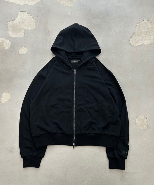 MandO（Auntie Rosa）（エムオー）の「ワンポイント刺繍スウェットジップパーカー/セットアップ着用可（パーカー・メンズ・グレー/ブラック/ネイビー/グレー系その他/ブラック系その他/チャコールグレー/アイボリー/レッド・MEDIUM/SMALL/LARGE）」の21枚目の写真