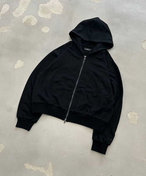 MandO（Auntie Rosa）（エムオー）の「ワンポイント刺繍スウェットジップパーカー/セットアップ着用可（パーカー・メンズ・グレー/ブラック/ネイビー/グレー系その他/ブラック系その他/チャコールグレー/アイボリー/レッド・MEDIUM/SMALL/LARGE）」の22枚目の写真