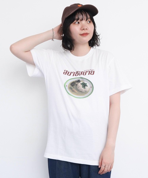 I am I in fact...(アイアムアイインファクト)の「●SABAI SABAI T-シャツ(Tシャツ/カットソー・レディース・ホワイト・FREE)」の6枚目の写真