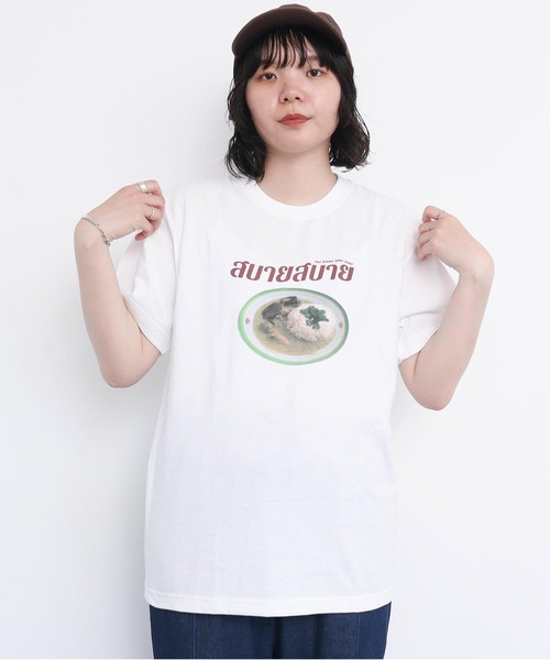 I am I in fact...(アイアムアイインファクト)の「●SABAI SABAI T-シャツ(Tシャツ/カットソー・レディース・ホワイト・FREE)」の9枚目の写真