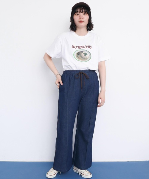 I am I in fact...(アイアムアイインファクト)の「●SABAI SABAI T-シャツ(Tシャツ/カットソー・レディース・ホワイト・FREE)」の18枚目の写真