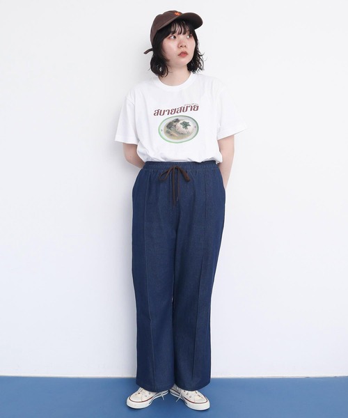 I am I in fact...(アイアムアイインファクト)の「●SABAI SABAI T-シャツ(Tシャツ/カットソー・レディース・ホワイト・FREE)」の15枚目の写真