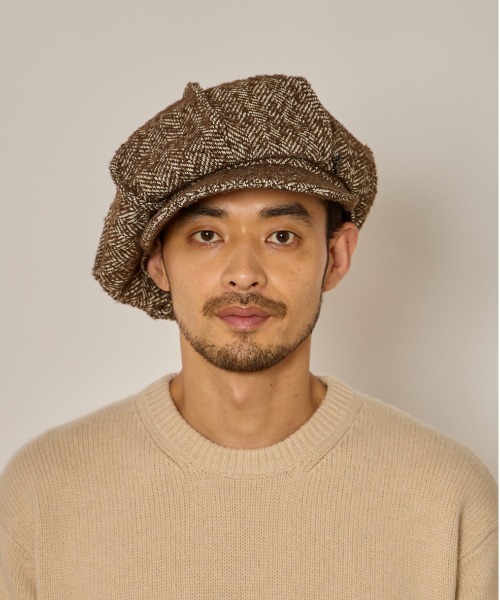 arth（アース）の「arth  HERINGBORN Tuck Cas / アース（キャスケット・メンズ・ブラック/ブラウン・58cm/60cm）」の16枚目の写真