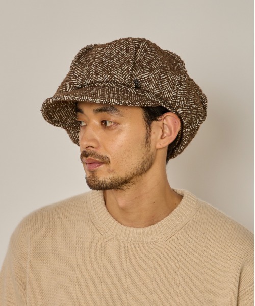 arth（アース）の「arth  HERINGBORN Tuck Cas / アース（キャスケット・メンズ・ブラック/ブラウン・58cm/60cm）」の17枚目の写真