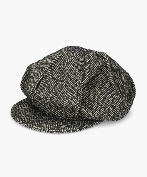 arth（アース）の「arth  HERINGBORN Tuck Cas / アース（キャスケット・メンズ・ブラック/ブラウン・58cm/60cm）」の6枚目の写真