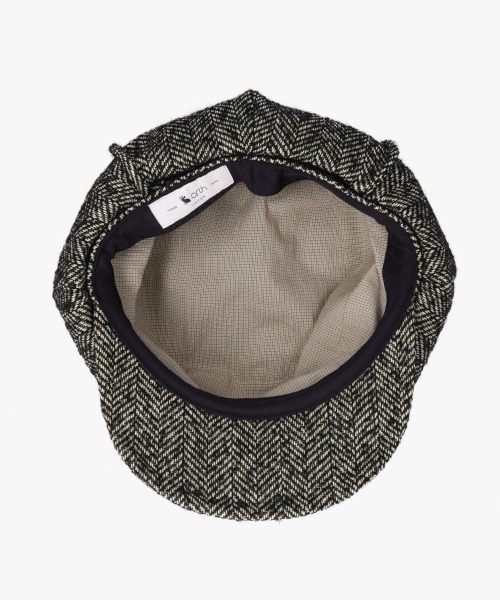 arth（アース）の「arth  HERINGBORN Tuck Cas / アース（キャスケット・メンズ・ブラック/ブラウン・58cm/60cm）」の10枚目の写真