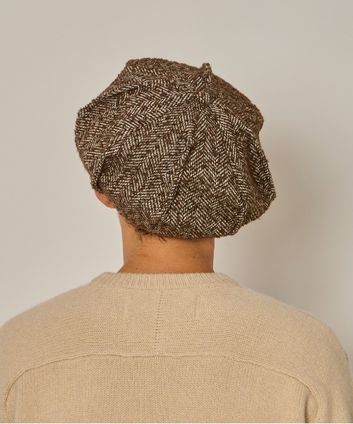 arth（アース）の「arth  HERINGBORN Tuck Cas / アース（キャスケット・メンズ・ブラック/ブラウン・58cm/60cm）」の19枚目の写真